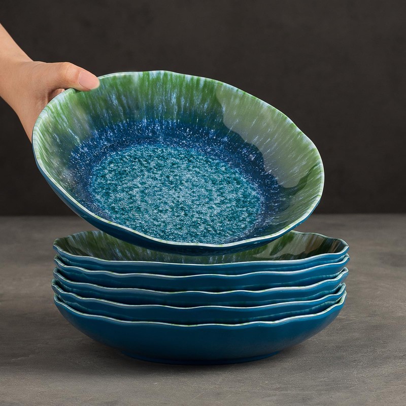 Melamine Pasta Bowls Large Salad Bowls Set 9 inch Sets