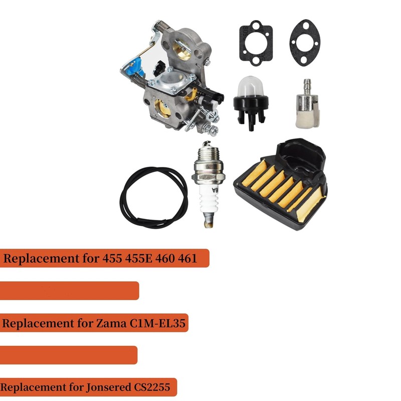labwork Carburetor 455 455E Replacement for Rancher 460 461 Chainsaws