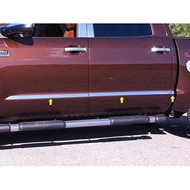 QAA is Compatible with 2014-2020 Toyota Tundra 8 Piece Stainless Body Molding Insert Trim Kit, 1.5" Width MI14145