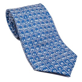Periodic Table Blue Silk Tie (TS-883)