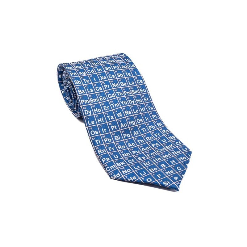 Periodic Table Blue Silk Tie (TS-883)