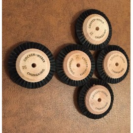 Cocker-Weber # 2C jewelry polishing machine brush non cloth 2 row bristle wood wheel brush x5