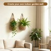 VMEECARL 4-Pack 5-Inch Macrame Wall Plant Hangers, Natural Cotton Hanging