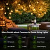 100FT G40 Solar String Lights, Globe Outdoor String Lights with
