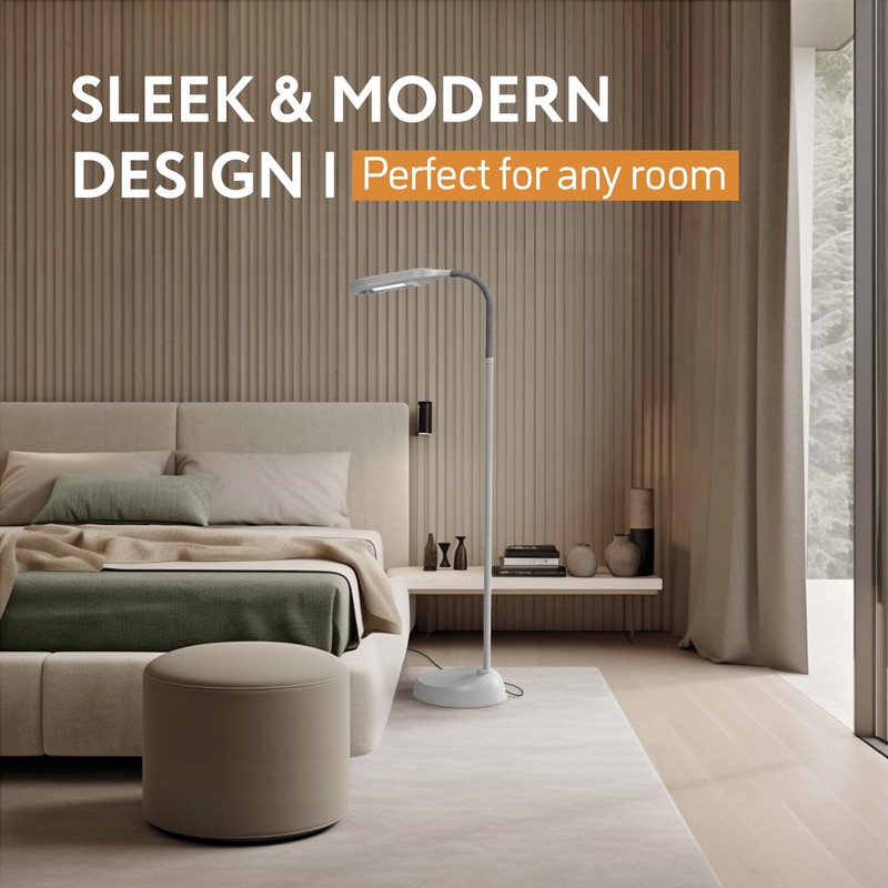 Kenley Natural Daylight Floor Lamp - Craft Light Floor Standing