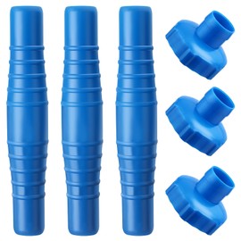 Relaxgiant 6 Pcs Pool Hose Adapter Kit Include 3 Pcs 11238 B Hose Adaptor 3 Pcs 1-1/4" or 1-1/2" Connector Coupling for Swimming Pool Vacuums Cleaner Filter Pump Skimmer Small Strainer(Blue)