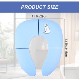 Foldable Potty Seat for Toddler, Travel Potty Seat for Toddler, Foldable Toddler Toilet Seats, Travel Toilet Seat for Toddlers, Non Slip Suction Cups Portable Potty Training Seat for Kids Boys Girls
