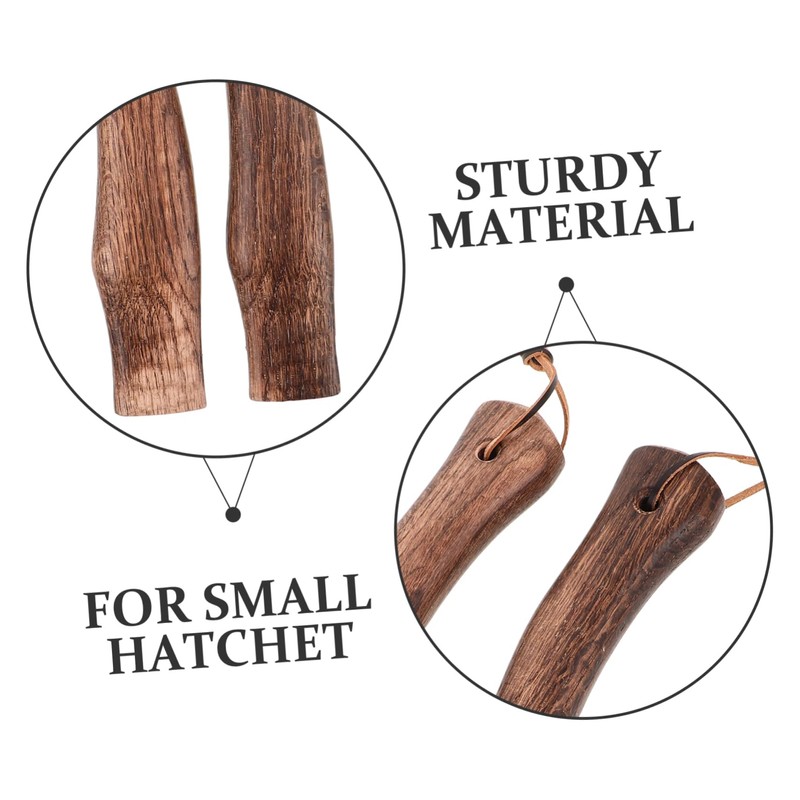 Totority 2pcs Ergonomic Wooden Hatchet Handle Replacement Non Skid Design