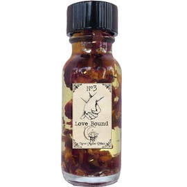 Love Bound Conjure Intention Oil .5 Oz Bottle Pagan Wiccan Herbs & Essential Oil Infused Spiritual Manifest Commitment Binding Love Fidelity between Lovers Spells Rituals Conjure