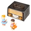 Retro Radio Shape with Lovely Dolls Storage Music Box Wedding