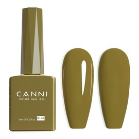 CANNI Esmalte De Uñas De Gel Verde Oliva, 1 Pieza, Lima Pastel, Salvia, Verde Claro, Esmalte De Uñas Bringt, Color Verde Menta, Gel De Alto Brillo,...