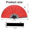 Glitter bling Large Folding Fan-Hand Fan Rave Clack Popping Fan