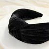 allydrew Wide Knotted Velvet Headbands, Top Knot Velvet Headbands for