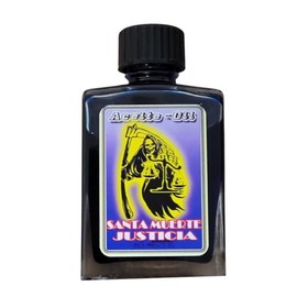 Generic Aceite De Santa Muerte Justicia - Holy Death Justice Spell Oil - 1 fl. oz., Blue