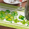St. Patrick's Day Table Runner, Classic Shamrock Elegance Table Runners,