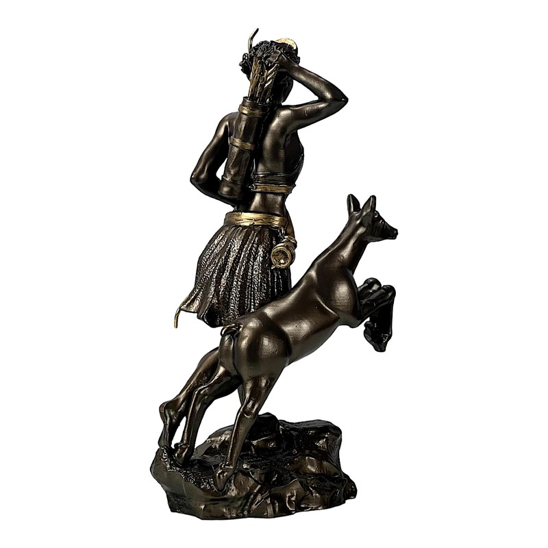 Artemis Diana Greek Roman Goddess Statue Sculpture Figurine Bronze Effect