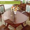 OstepDecor Frosted Round Table Protector 36 Inch Thick Frosted Table