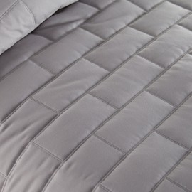 Southshore Fine Linens - The Brickyard Collection - Lightweight, 2 Piece Quilt Set, Twin/Twin XL, Steel Grey