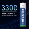 Deleepow NiMH AA Rechargeable Batteries 8 Pack 3300mAh 1.2V AA