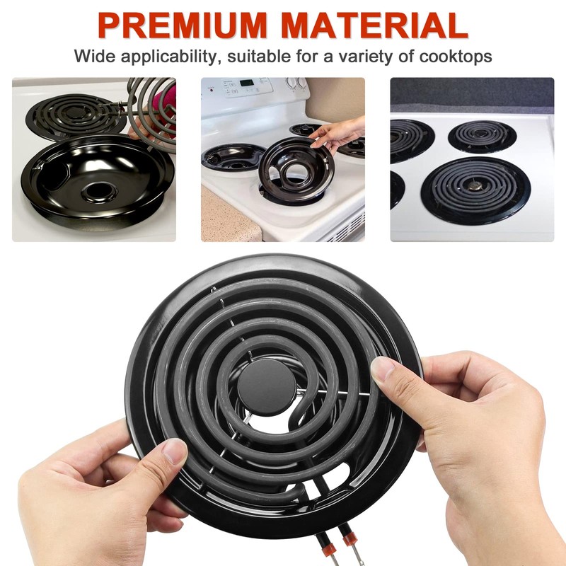5304430149 5304430150 Porcelain Burner Drip Pan Cooktop Set & MP22YA