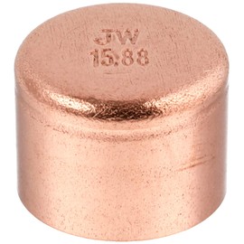 Kakudai Copper Tube Cap 6695-15.88 Inner Diameter: 0.6 inches (15.88 mm)