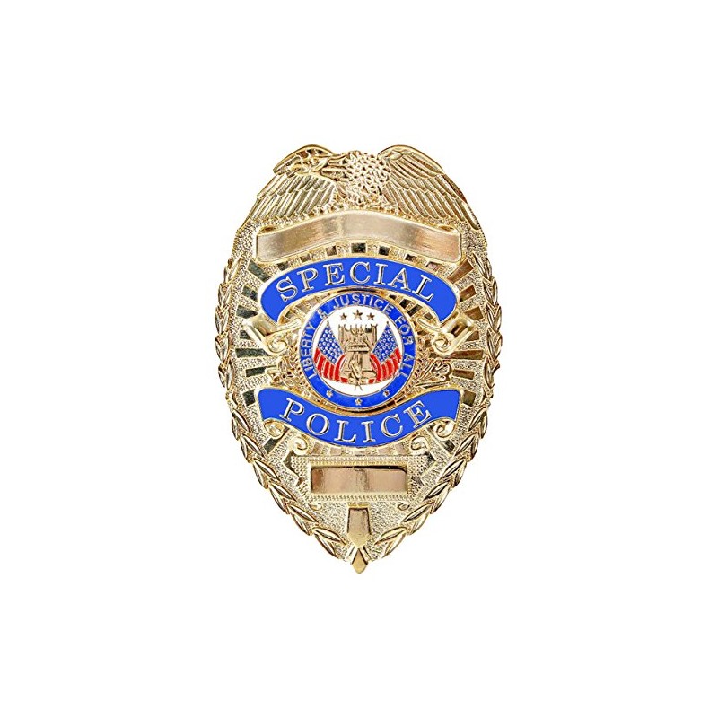 ポリスバッジ スペシャルポリス シールドタイプ ゴールド