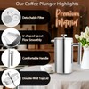 Miuly 34oz French Press Coffee Maker Stainless Steel Insulated Coffee