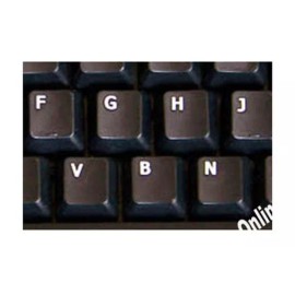 Online-Welcome GERMAN  KEYBOARD STICKER FOR COMPUTER NON TRANSPARENT BLACK BACKGROUND NEW