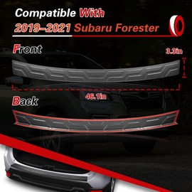 CZCJGD Rear Bumper Protector Guard Accessory Rear Bumper Cover Compatible with Subaru Forester 2019 2020 2021