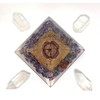 Amethyst Crystal Orgone Reiki Pyramid Kit / Includes 4 Crystal
