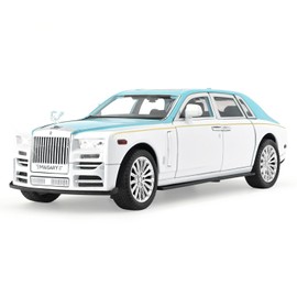 Toy Model Rolls Royce Phantom Car Toy for Boys, 1:22 Diecast Metal Model Pull Back Toy Car Phantom with Sound and Light, Gift Toys for Christmas Newyear Birthday
