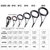 35pcs Fishing Rod Repair Kit Ceramic High Carbon Steel Fishing