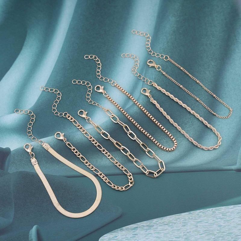 Inilbran Boho Geschichtet Schlange Kette Armband Verdreht Seil Armband Büroklammer