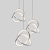 Zephyr 3-Light LED Pendant Chrome