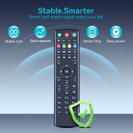 ZWP K3 Universal Replacement Remote Control for Super Box S1, S2, S3, S4, S5 Pro,S5,S6 Max,S6 Ultra, and Octastream Q1,Elite II,MAX IV,Elite Max, and MagaBox, for Mars box remote（Whitout “TV ”Buttons）