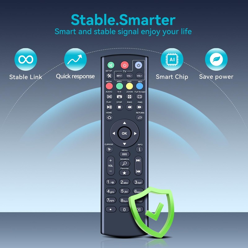 ZWP K3 Universal Replacement Remote Control for Super Box S1,