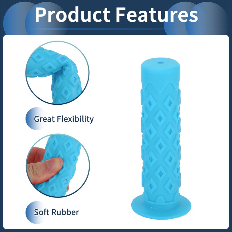 INFINAUTO Bike Handlebar Grips Covers, 120mm Bicycle End Grips Protector