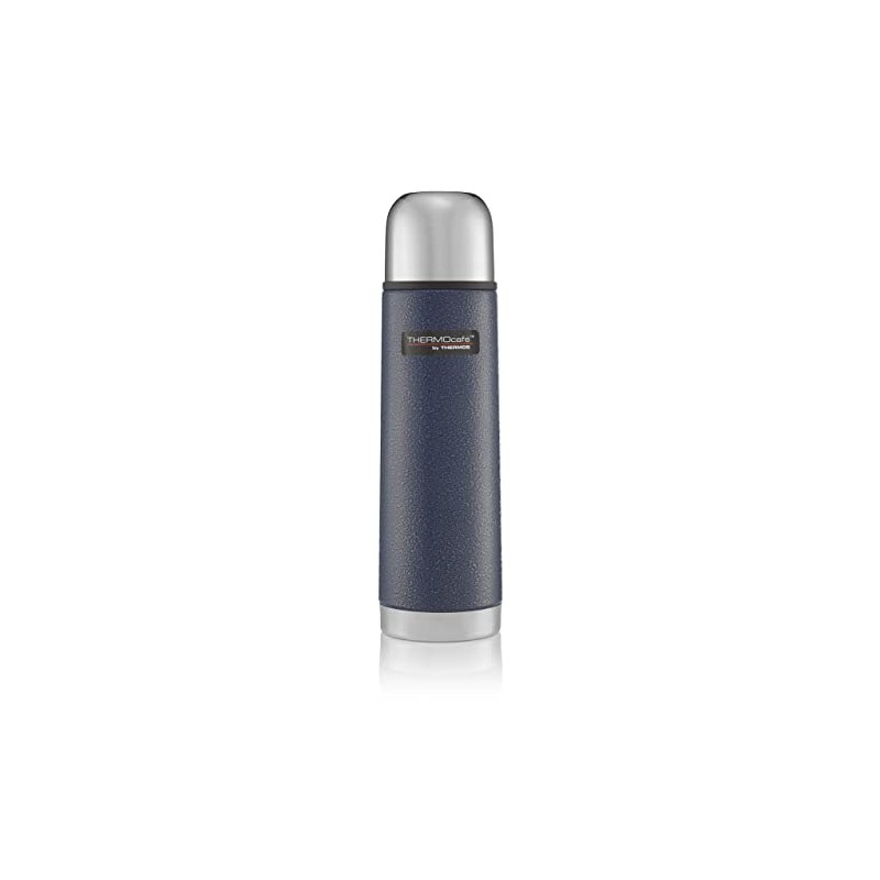 THERMOcafè by THERMOS Stainless Steel Flask, Hammertone Blue, 500 ml
