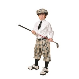 Children's Turnberry Plaid Golf Knickers (Khaki Plaid, 8)