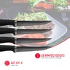 Home Basics KS45413 Stainless Steel Steak Knives with Non-Slip Handles,