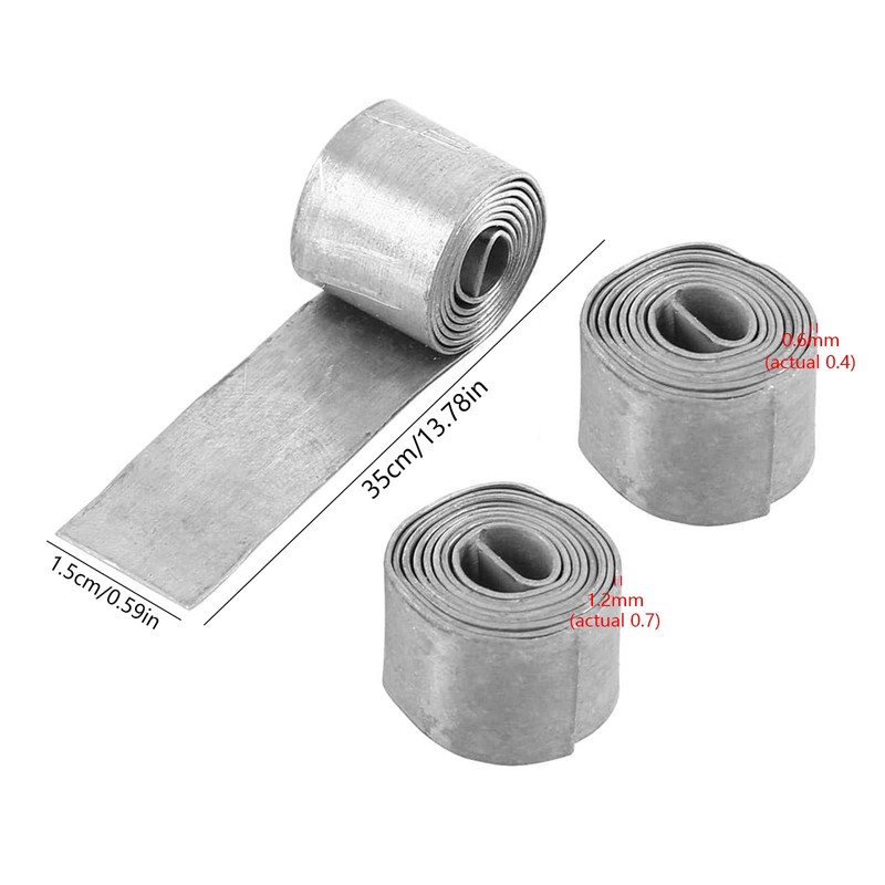 Bootoow 10 Rolls Fishing Lead Sheet Soft Lead Roll Lead