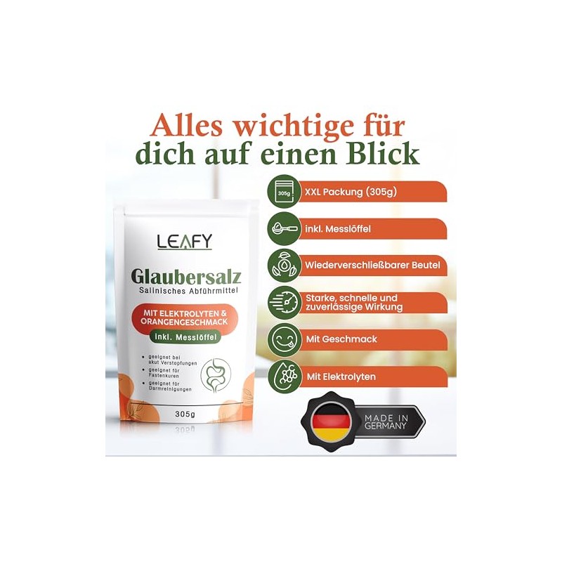 Glauber's Salt Fast-Acting Laxative with Strong Effect, Glauber's Salt +