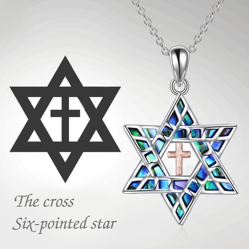 YFN Star of David Necklace Sterling Silver Jewish Christian Jewelry