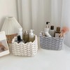 2 Pack Small Woven Baskets, Natural Cotton Rope Woven Baskets