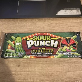 American Licorice EXTREMELY RARE Sour Punch Straws PICKLE ROULETTE SOLD OUT RARE candy