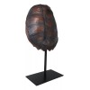 Nautical Marine Faux Alligator Snapping Turtle Shell Sculpture With Pole