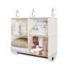 StorageWorks Hanging Closet Organizer with Garment Rod, 4 Section Closet