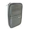 PCL Media ltd Travel Wallet Family Passport Holder - Travel Document Organiser Waterproof Holiday Passport Case for Credit Cards, Flight Tickets, Money, Coins (Grey)