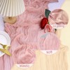 2pcs Long Cheesecloth Table Runner, 35 x 118 Inch Pink