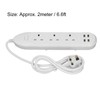 Power Strip Extension Long Cord 2500W Multi Functional with USB
